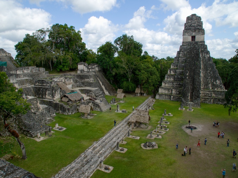 Tikal Central plaza